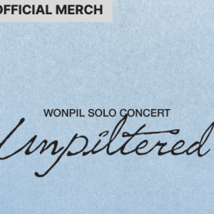 WONPIL SOLO CONCERT ‘Unfiltered’ OFFICIAL MERCH